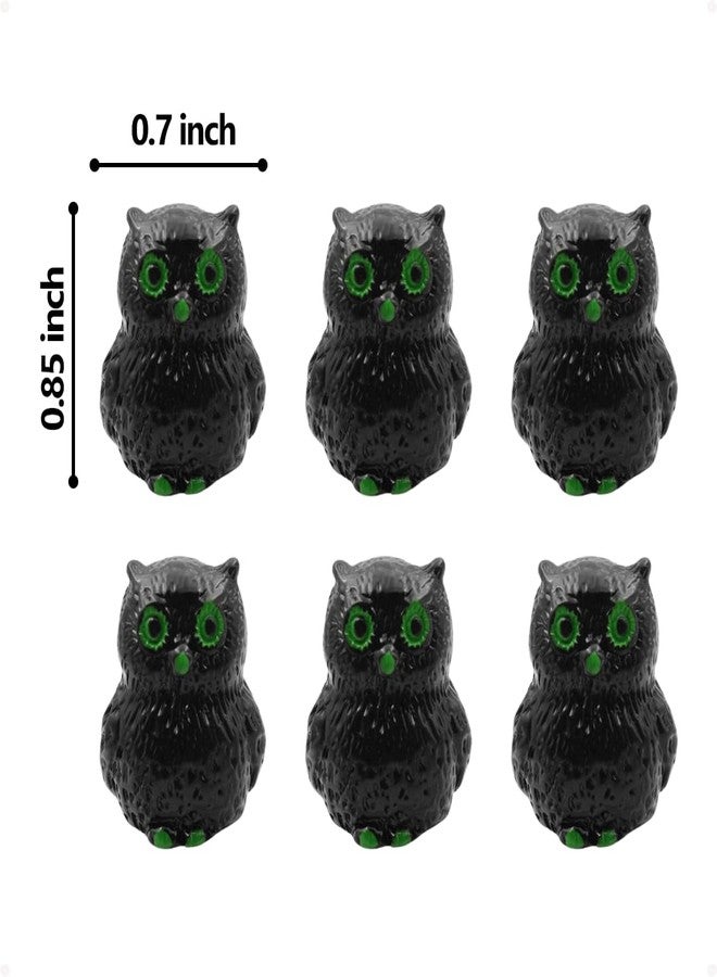 Wallertree Black Owls Hinge Heads Decorative Topper Set of 6 - Whimsical Animals Hinge Head Toppers - Magnetic Door Hinge Caps for Home Decoration - Image 5